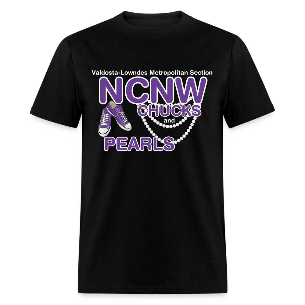 NCNW Chucks and Pearls Unisex Classic T-Shirt - black