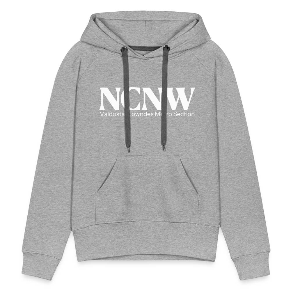 Valdosta-Lowndes Metropolitan (White) Women’s Premium Hoodie - heather grey