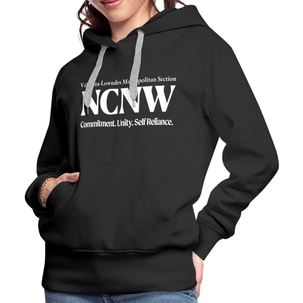 Valdosta-Lowndes Metropolitan (White) Women’s Premium Hoodie - black