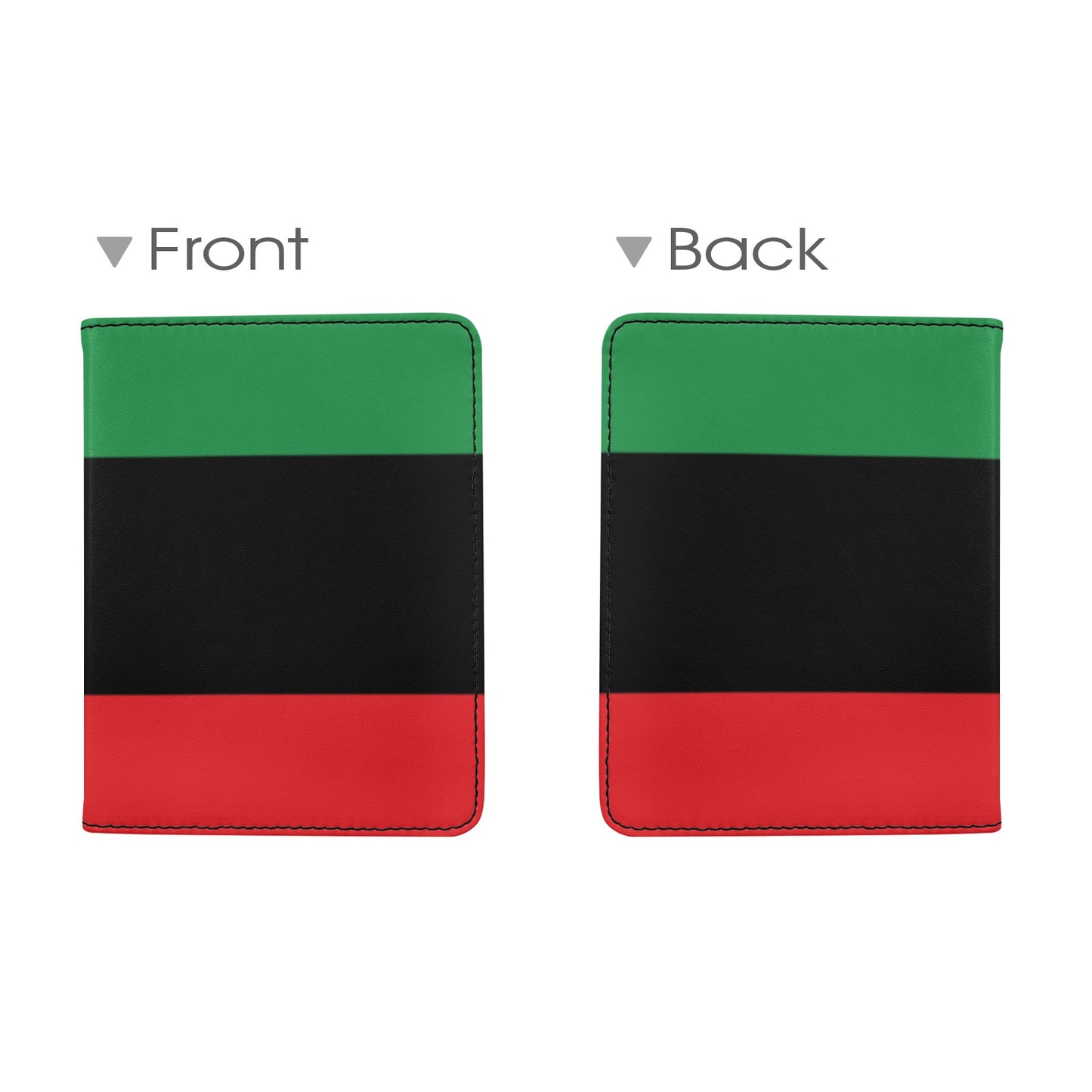 Pan African RBG Flag Waterproof Passport Holder