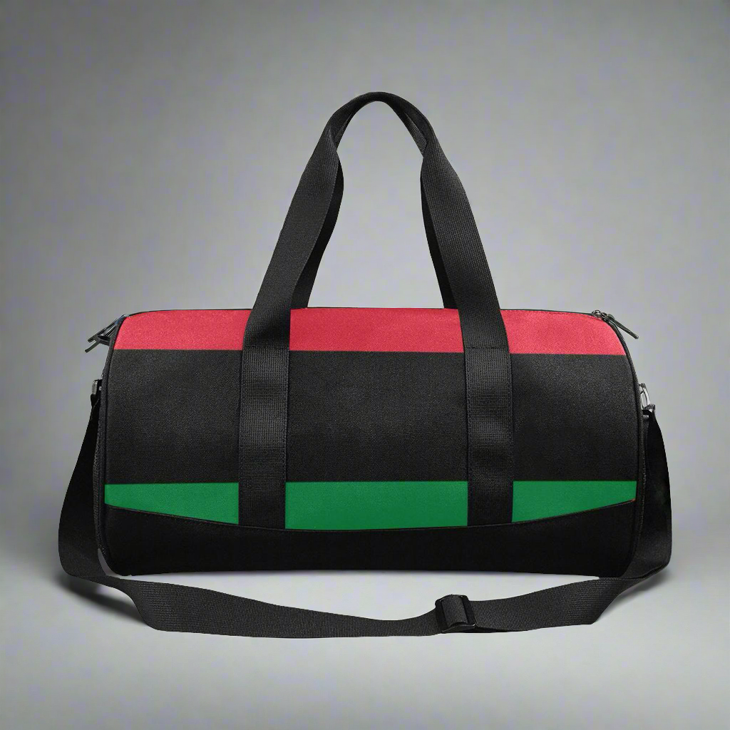 RBG Flag Afrocentric Waterproof Travel Duffle Bag