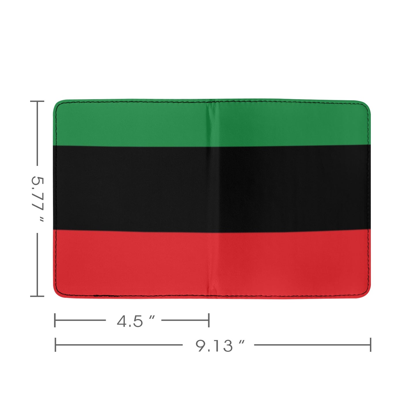 Pan African RBG Flag Waterproof Passport Holder