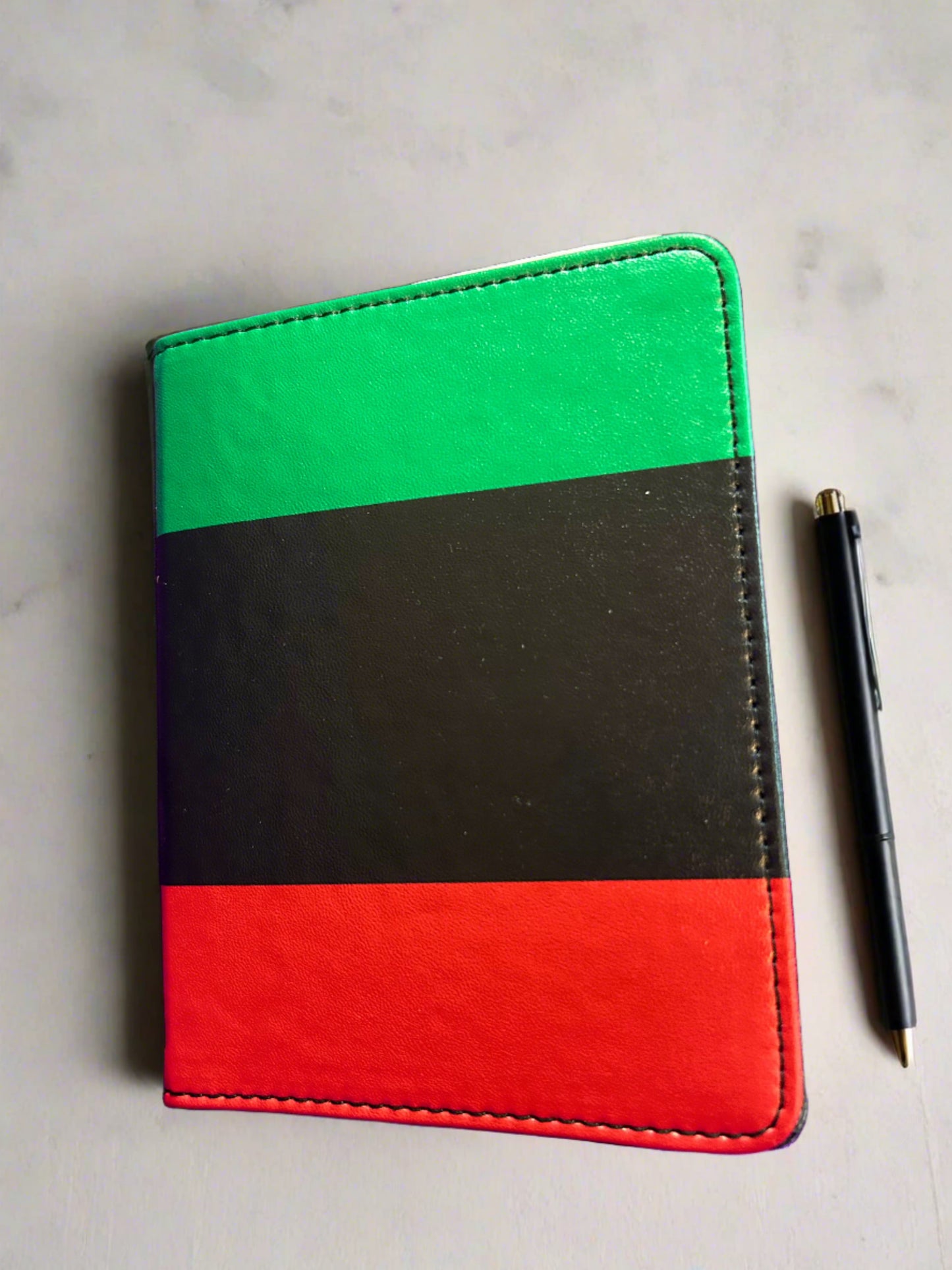 Pan African RBG Flag Waterproof Passport Holder