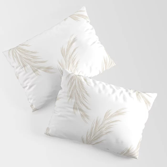 Delicate Pampas Pillow Shams