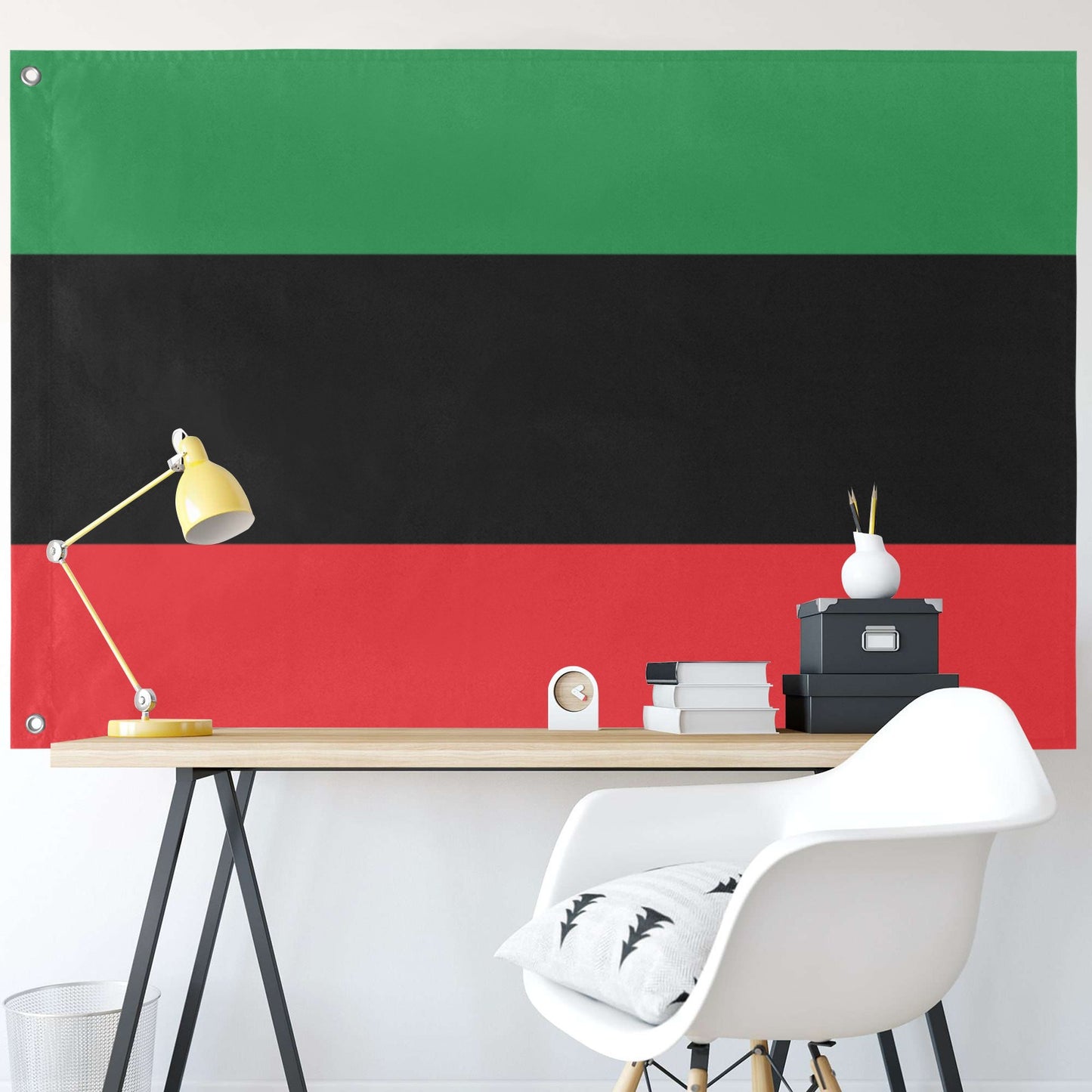 Pan African RBG Flag (96" x 60")(One Side)