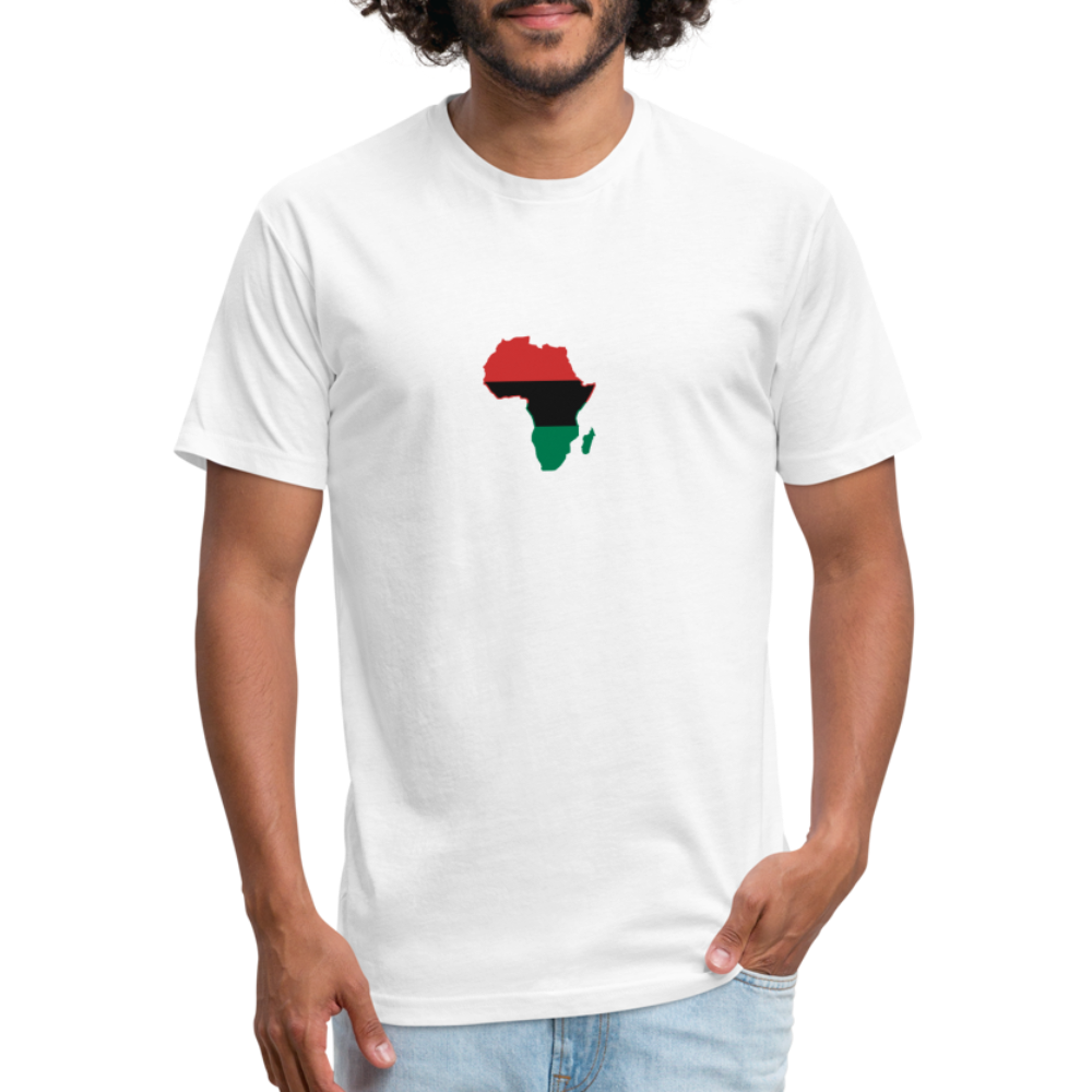 Unapologetically Black RBG Unisex Fitted Cotton/Poly T-Shirt (Style 2) - white