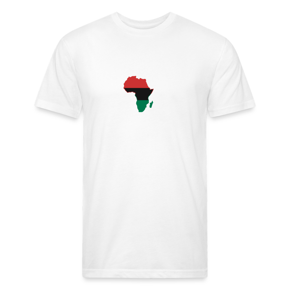 Unapologetically Black RBG Unisex Fitted Cotton/Poly T-Shirt (Style 2) - white