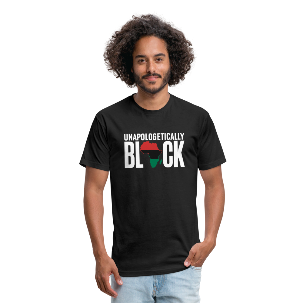 Unapologetically Black RBG Unisex Fitted Cotton/Poly T-Shirt (Style 2) - black