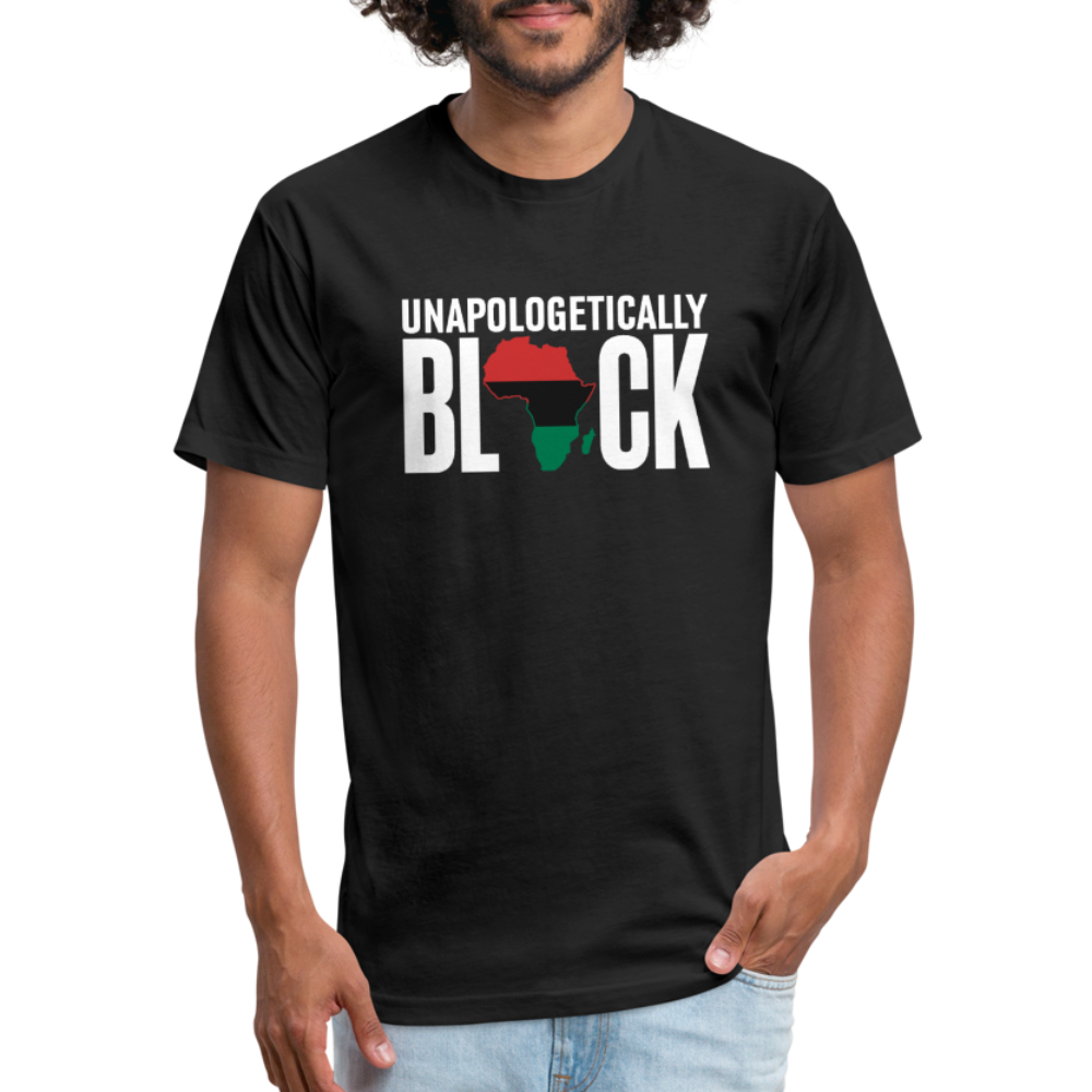 Unapologetically Black RBG Unisex Fitted Cotton/Poly T-Shirt (Style 2) - black