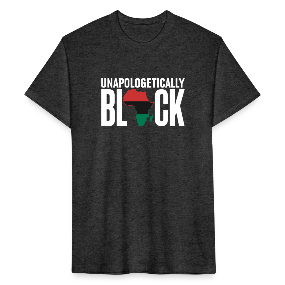 Unapologetically Black RBG Unisex Fitted Cotton/Poly T-Shirt (Style 2) - heather black