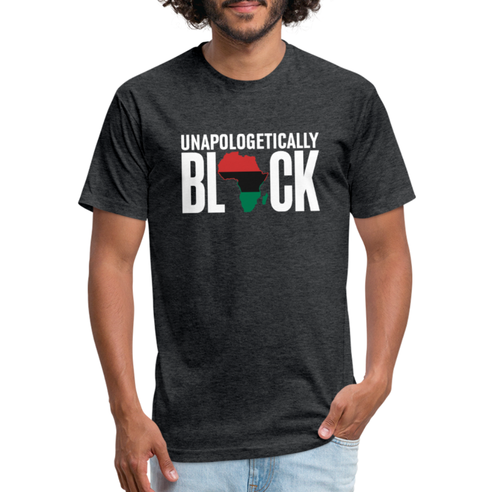 Unapologetically Black RBG Unisex Fitted Cotton/Poly T-Shirt (Style 2) - heather black