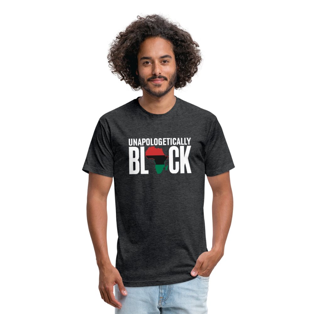 Unapologetically Black RBG Unisex Fitted Cotton/Poly T-Shirt (Style 2) - heather black