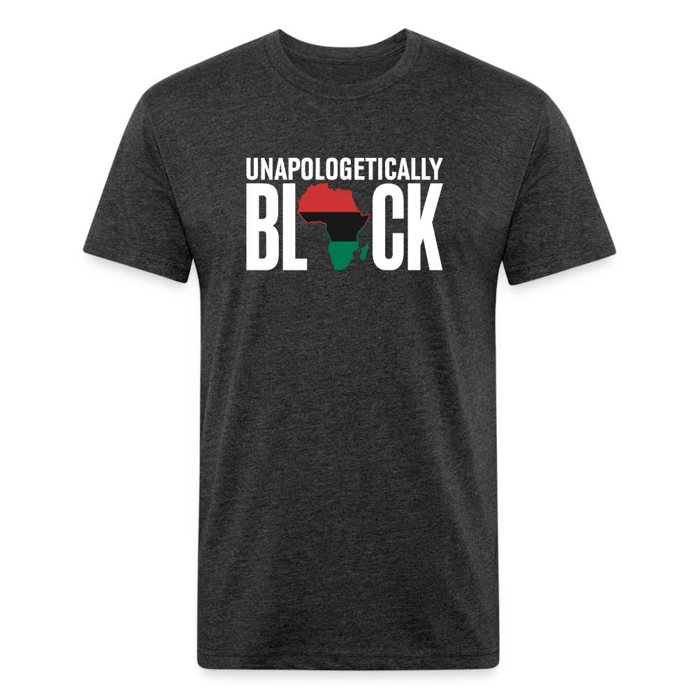 Unapologetically Black RBG Unisex Fitted Cotton/Poly T-Shirt (Style 2) - heather black