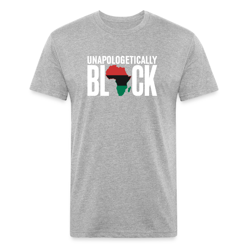 Unapologetically Black RBG Unisex Fitted Cotton/Poly T-Shirt (Style 2) - heather gray