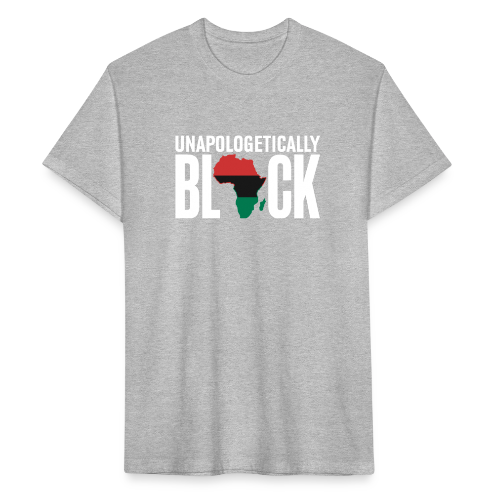 Unapologetically Black RBG Unisex Fitted Cotton/Poly T-Shirt (Style 2) - heather gray