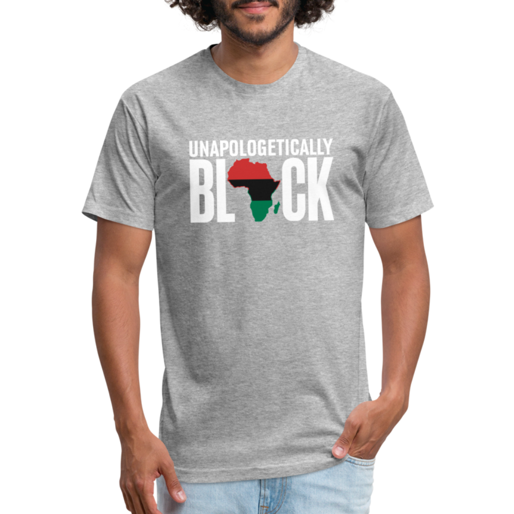 Unapologetically Black RBG Unisex Fitted Cotton/Poly T-Shirt (Style 2) - heather gray