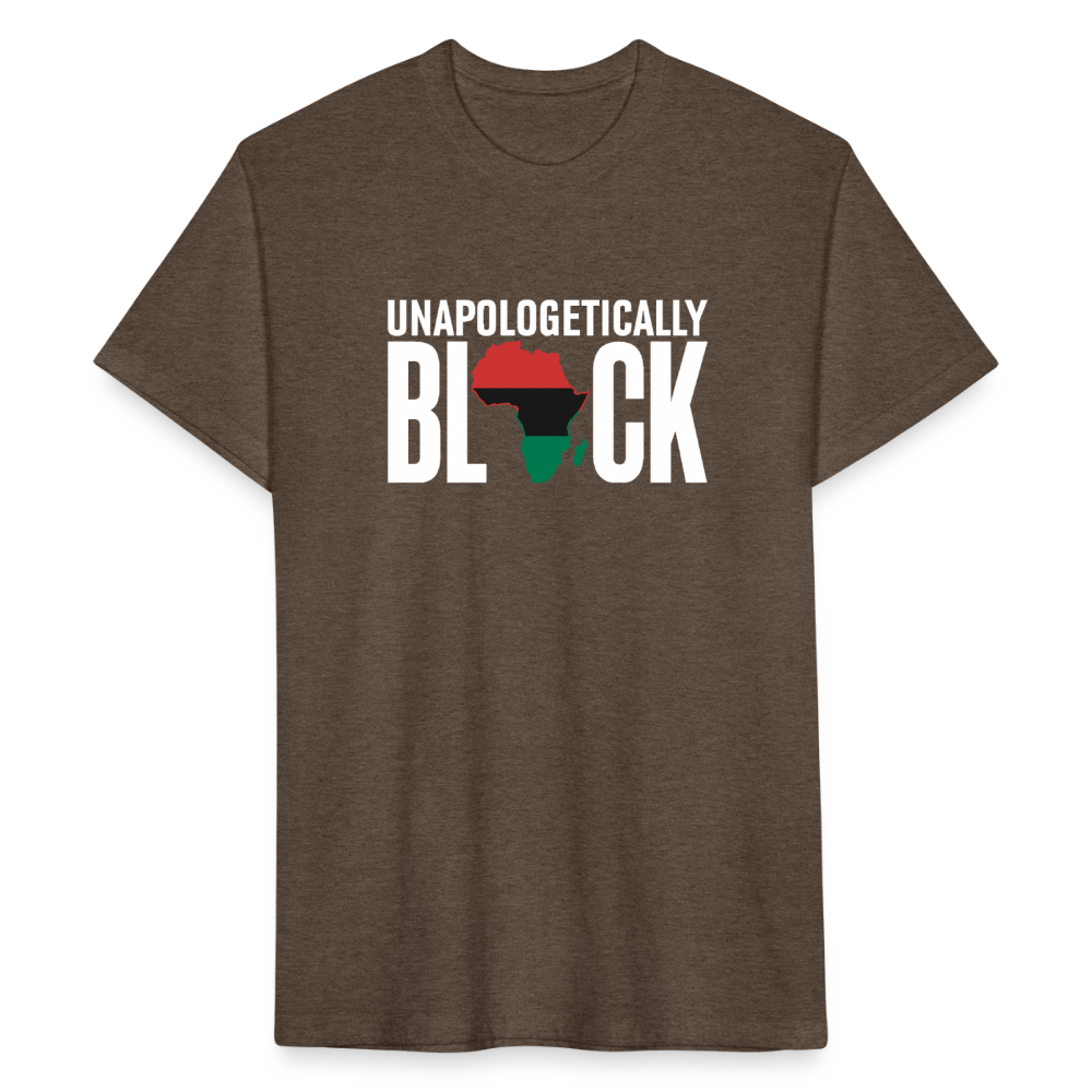 Unapologetically Black RBG Unisex Fitted Cotton/Poly T-Shirt (Style 2) - heather espresso