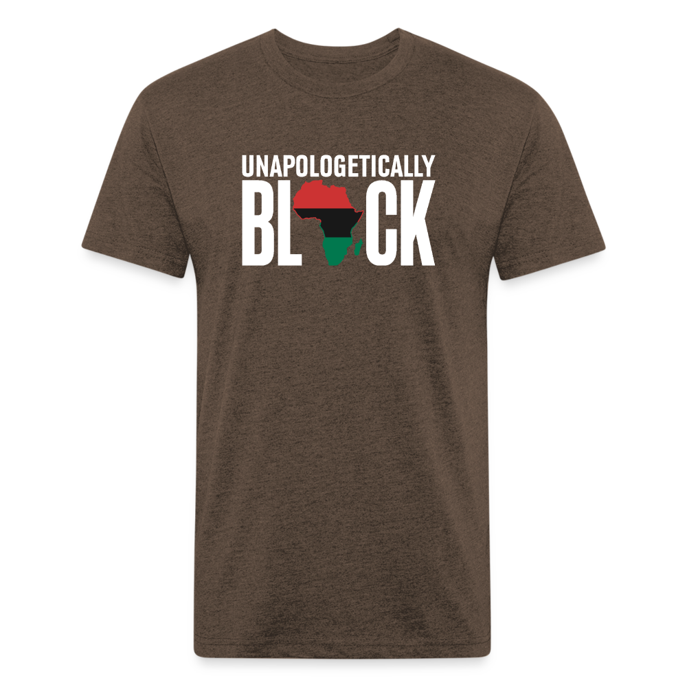 Unapologetically Black RBG Unisex Fitted Cotton/Poly T-Shirt (Style 2) - heather espresso