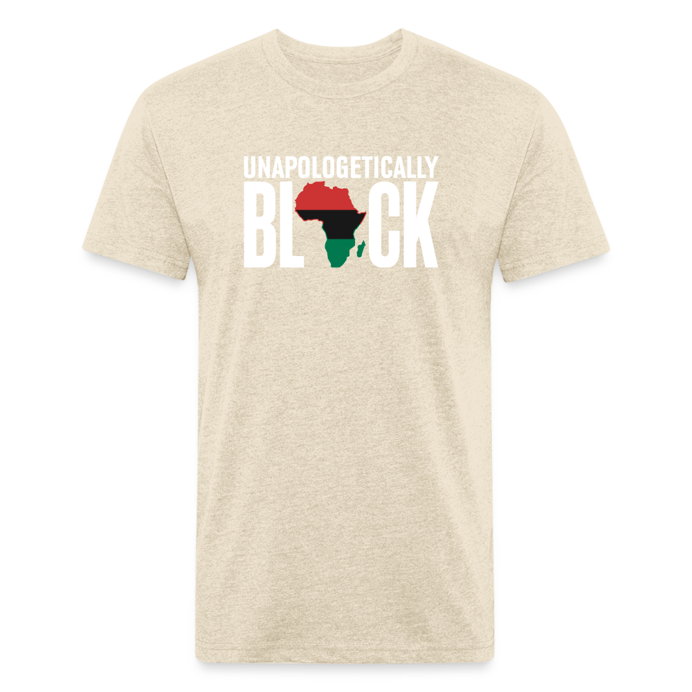 Unapologetically Black RBG Unisex Fitted Cotton/Poly T-Shirt (Style 2) - heather cream