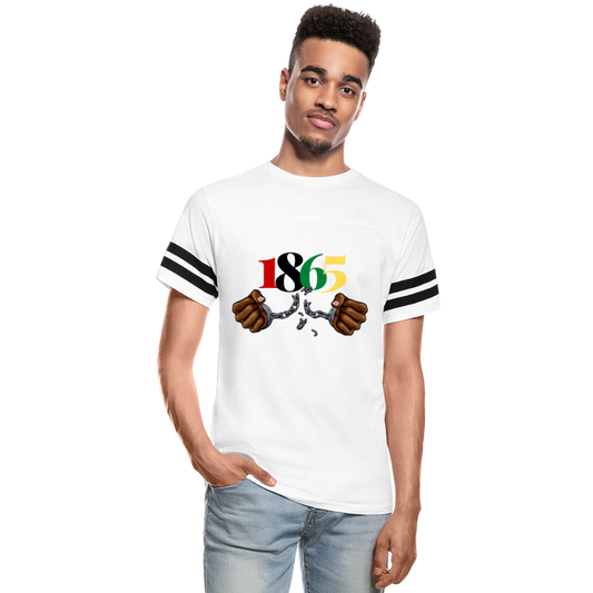 1865 Juneteenth Vintage Sport T-Shirt - white/black