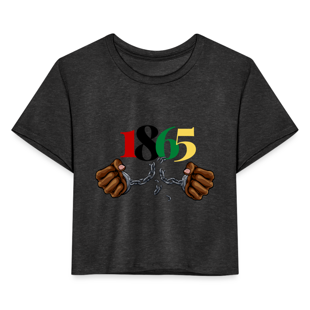 1865 Juneteenth Women's Cropped T-Shirt - deep heather