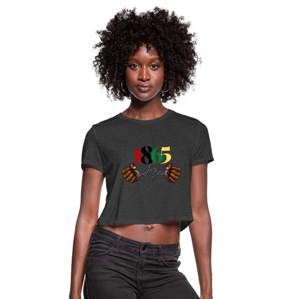 1865 Juneteenth Women's Cropped T-Shirt - deep heather