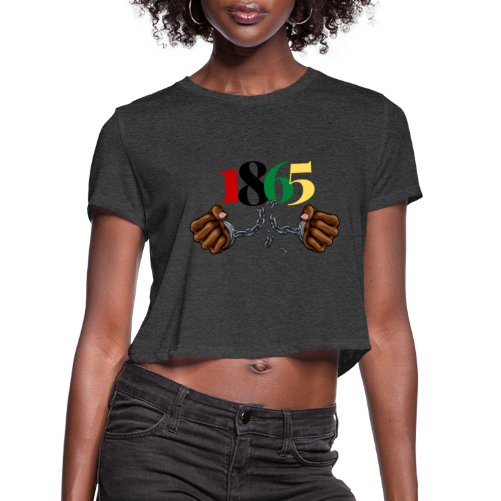 1865 Juneteenth Women's Cropped T-Shirt - deep heather