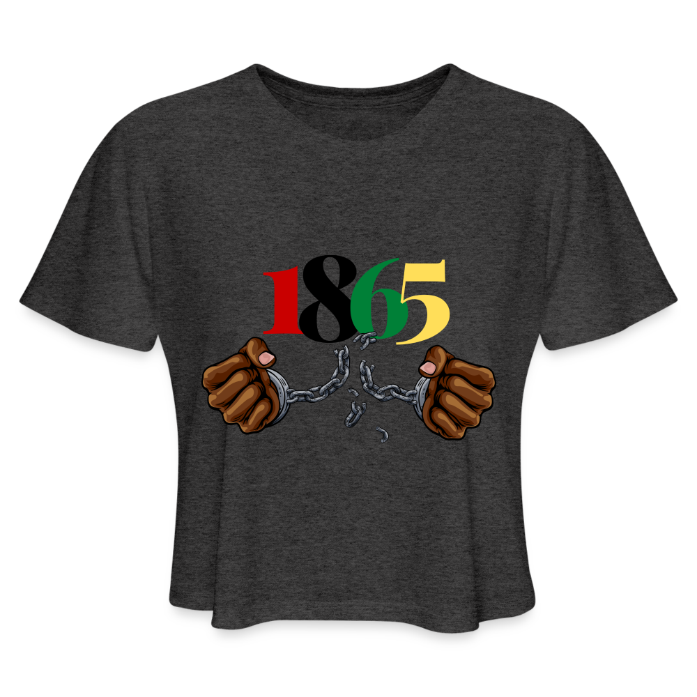 1865 Juneteenth Women's Cropped T-Shirt - deep heather