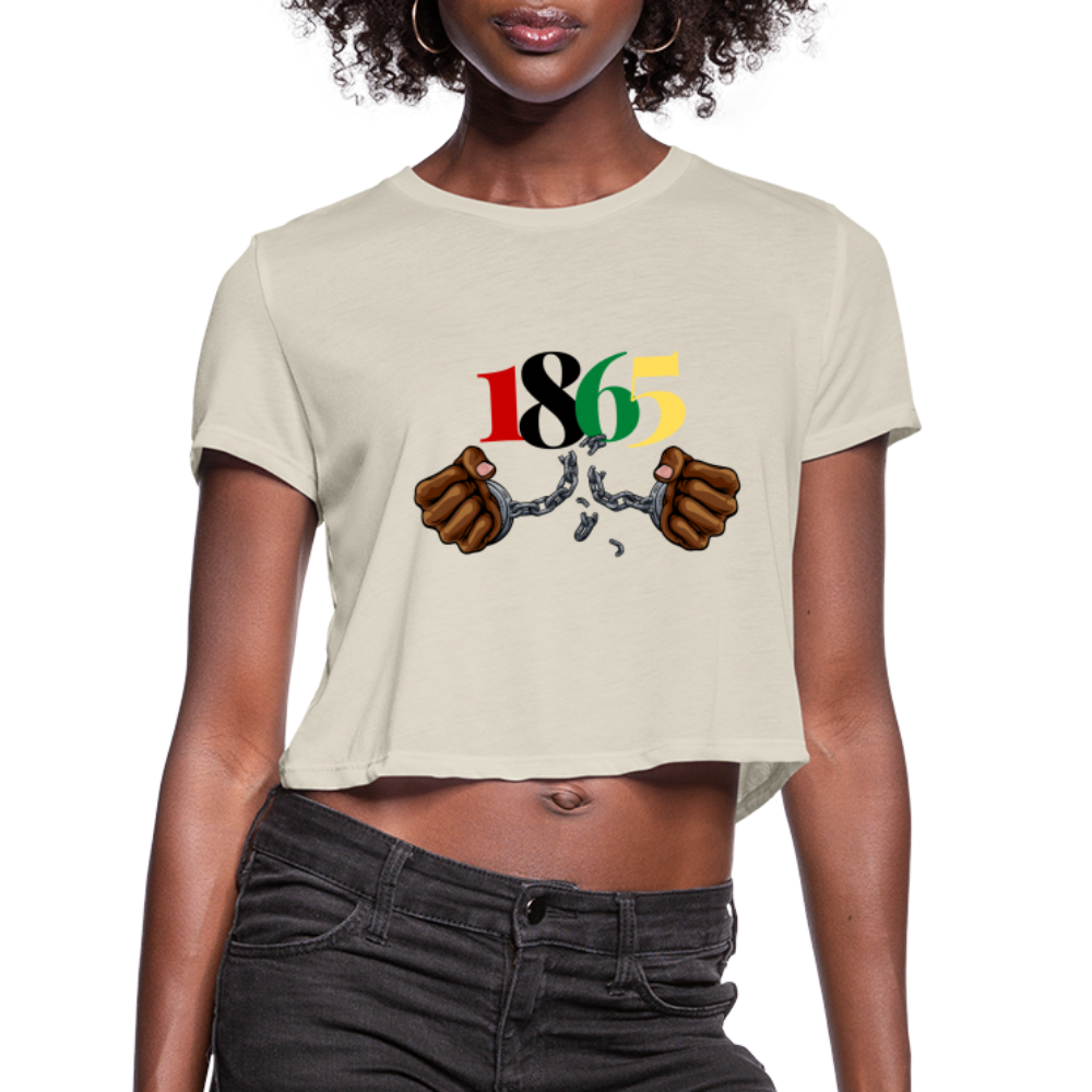 1865 Juneteenth Women's Cropped T-Shirt - dust