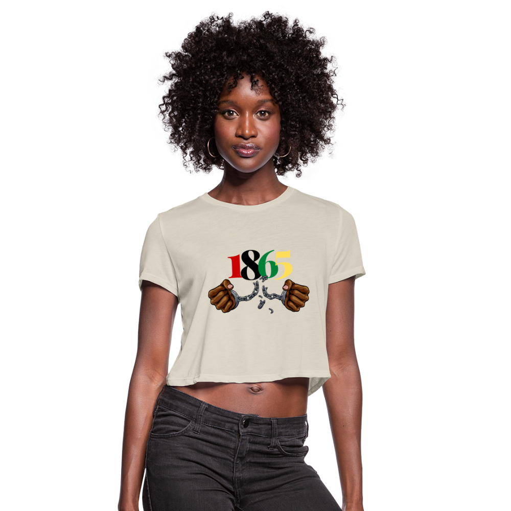 1865 Juneteenth Women's Cropped T-Shirt - dust