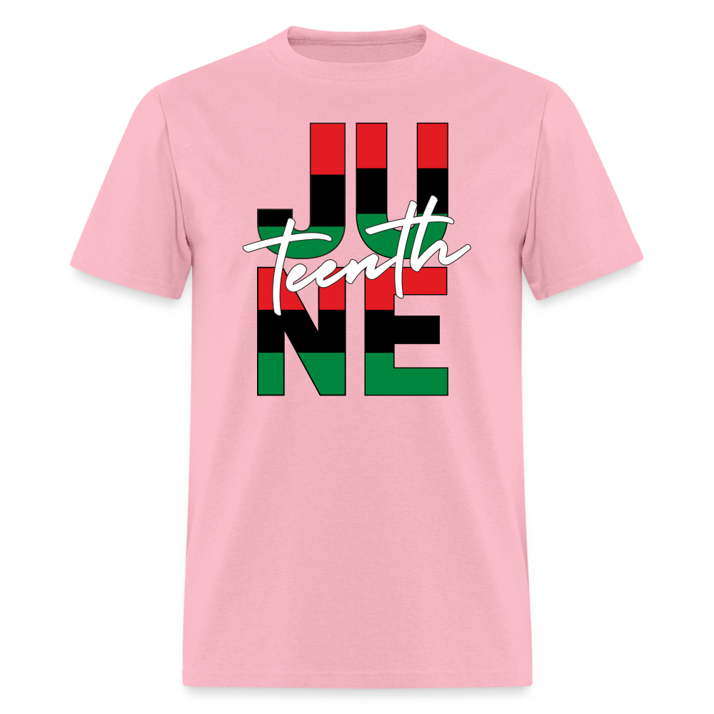 Juneteenth RBG Squared Unisex Classic T-Shirt - pink