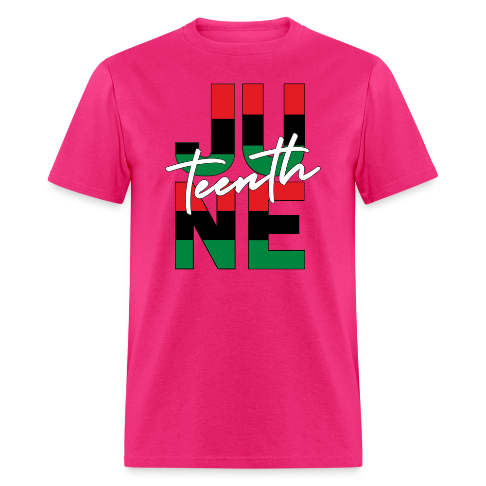 Juneteenth RBG Squared Unisex Classic T-Shirt - fuchsia