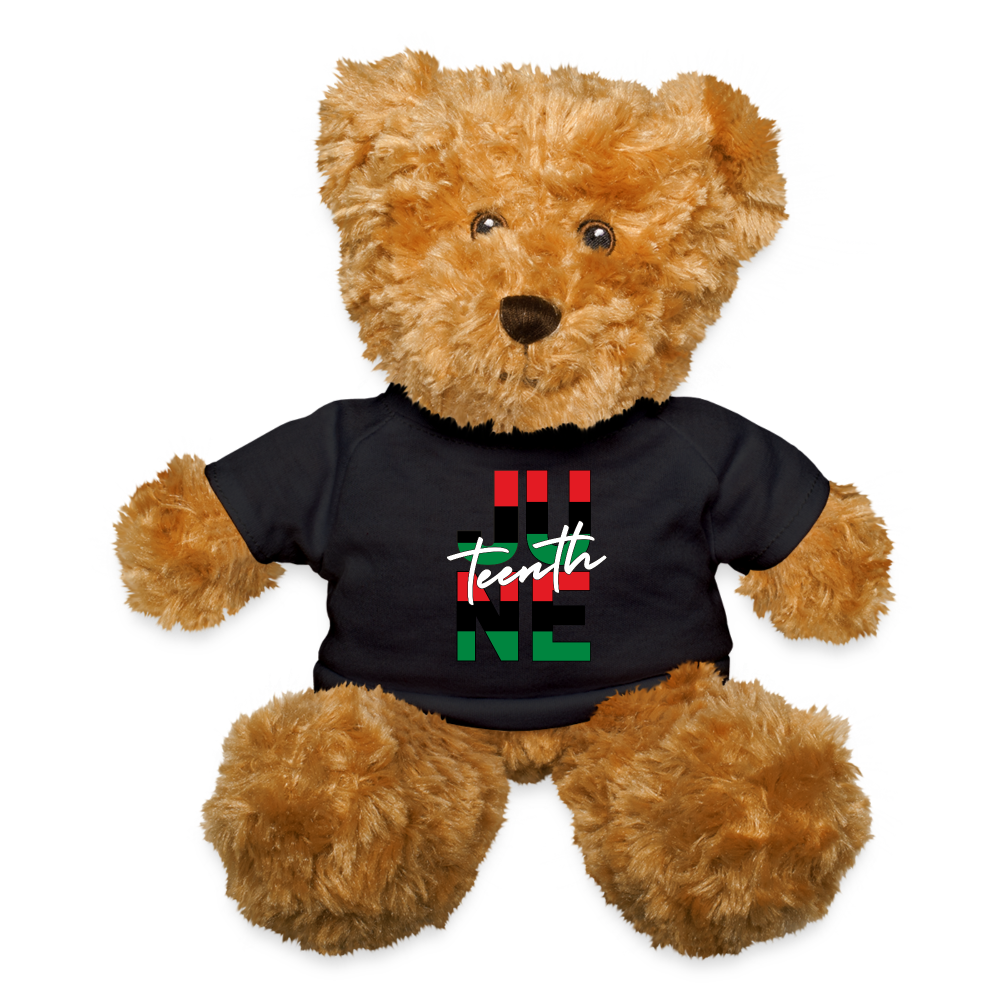 Juneteenth RBG Squared Teddy Bear - black