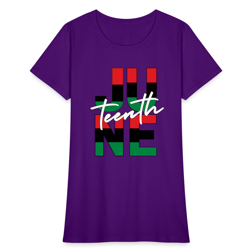 Juneteenth RBG Squared Women's T-Shirt - purple