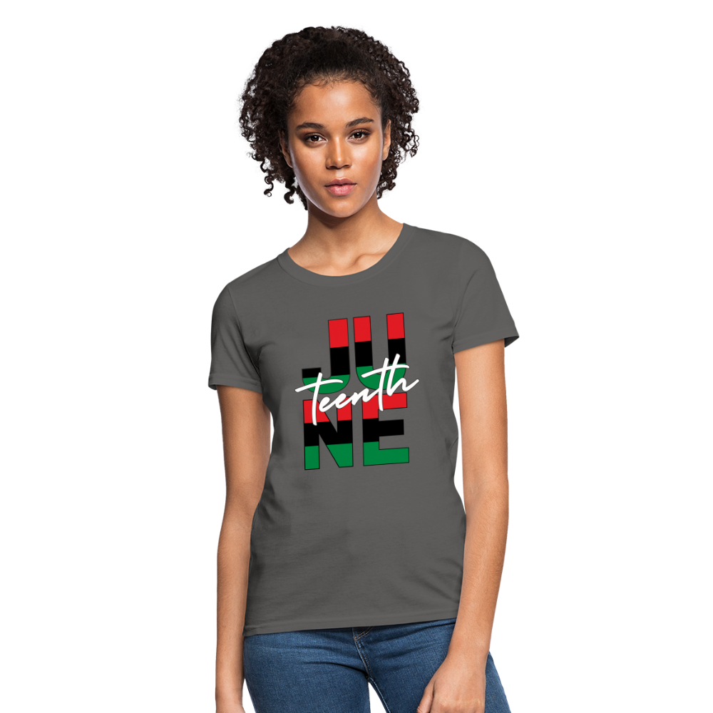 Juneteenth RBG Squared Women's T-Shirt - charcoal