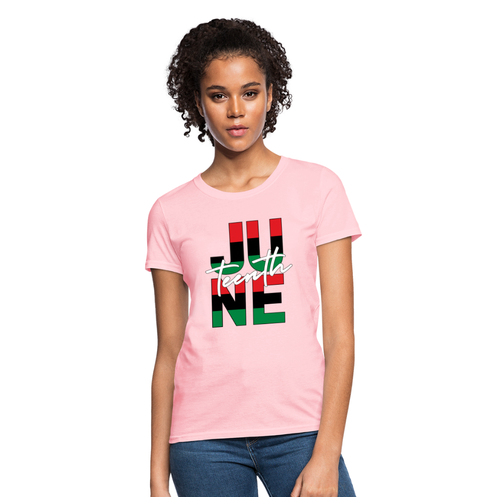 Juneteenth RBG Squared Women's T-Shirt - pink