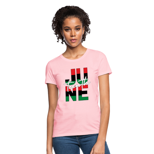 Juneteenth RBG Squared Women's T-Shirt - pink