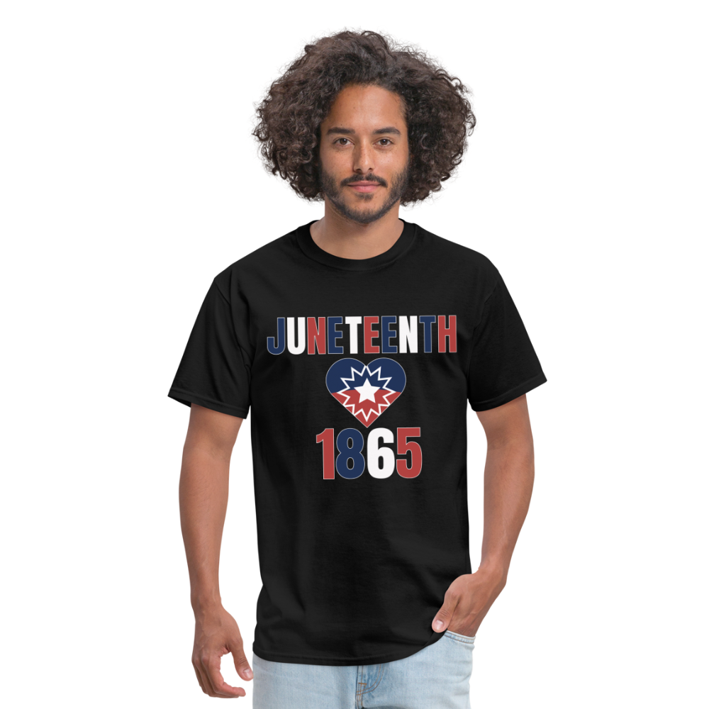 Juneteenth 1865 Flag Unisex Classic T-Shirt - black