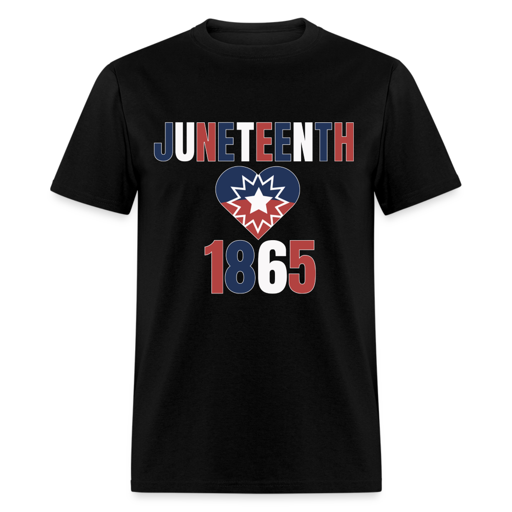 Juneteenth 1865 Flag Unisex Classic T-Shirt - black