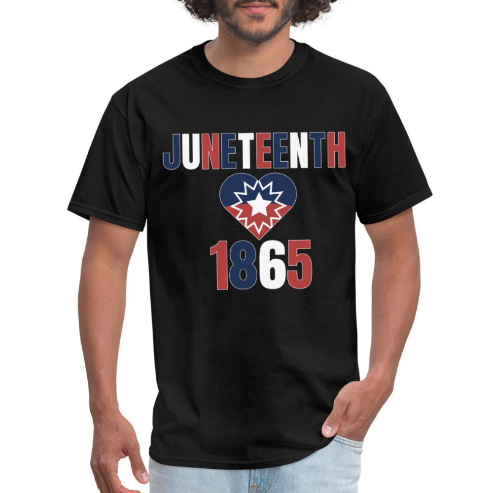 Juneteenth 1865 Flag Unisex Classic T-Shirt - black