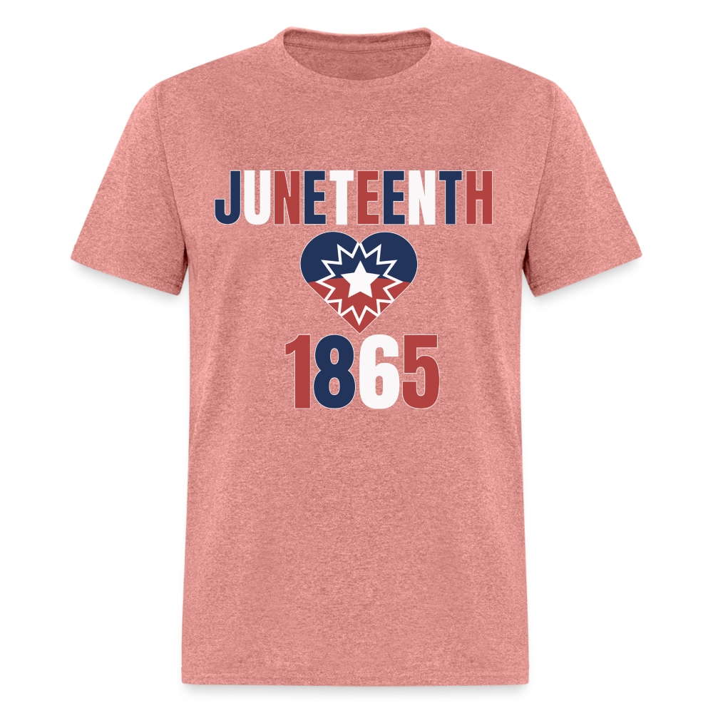 Juneteenth 1865 Flag Unisex Classic T-Shirt - heather mauve