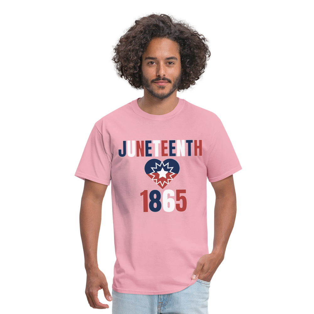 Juneteenth 1865 Flag Unisex Classic T-Shirt - pink