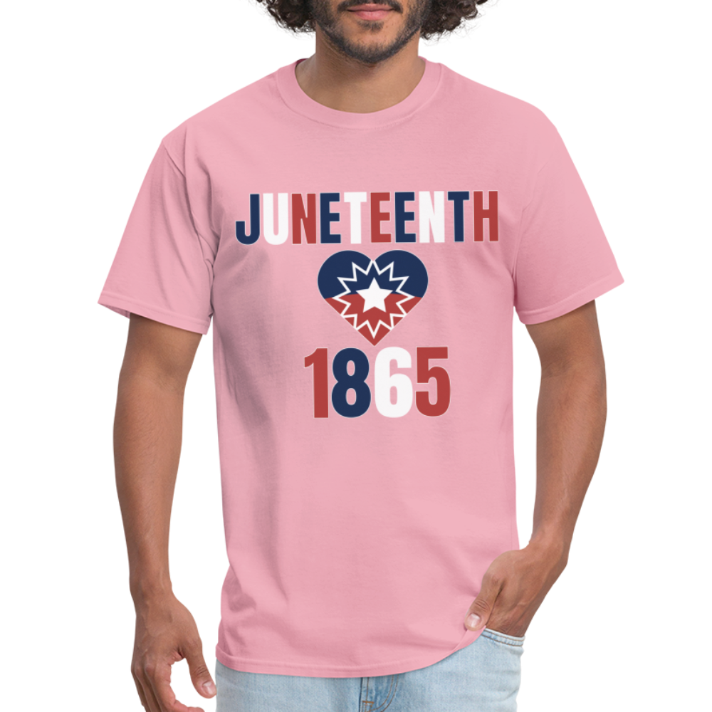 Juneteenth 1865 Flag Unisex Classic T-Shirt - pink