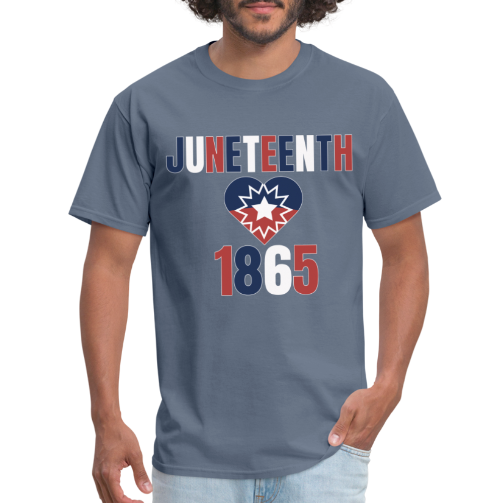 Juneteenth 1865 Flag Unisex Classic T-Shirt - denim