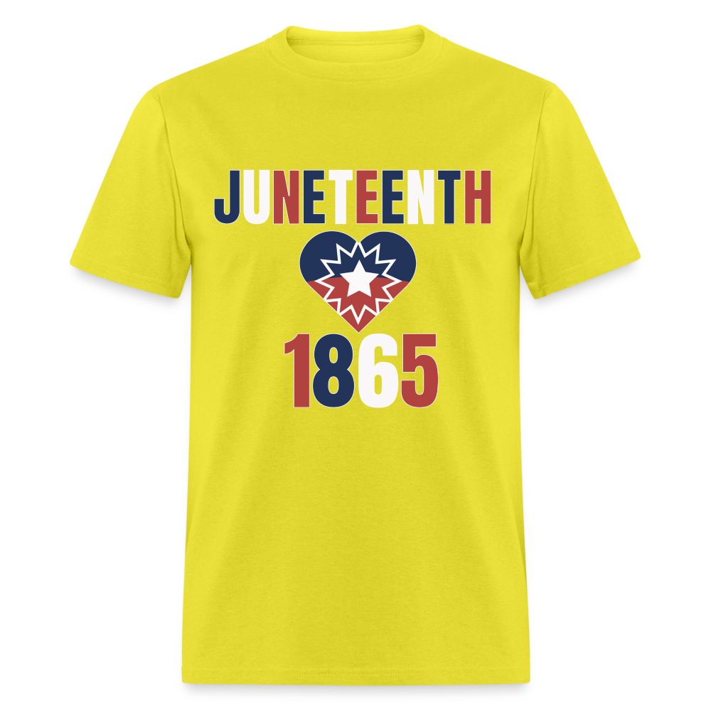 Juneteenth 1865 Flag Unisex Classic T-Shirt - yellow