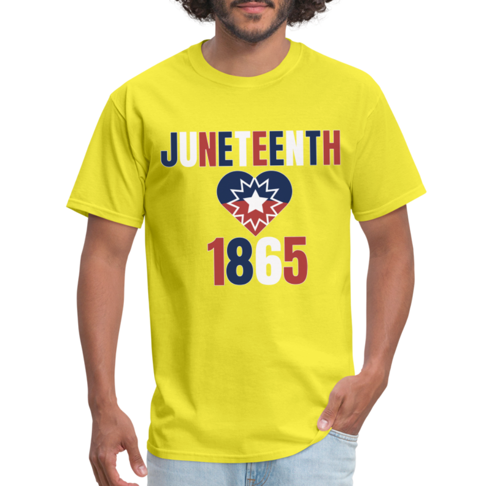 Juneteenth 1865 Flag Unisex Classic T-Shirt - yellow