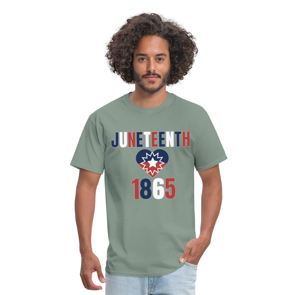 Juneteenth 1865 Flag Unisex Classic T-Shirt - sage