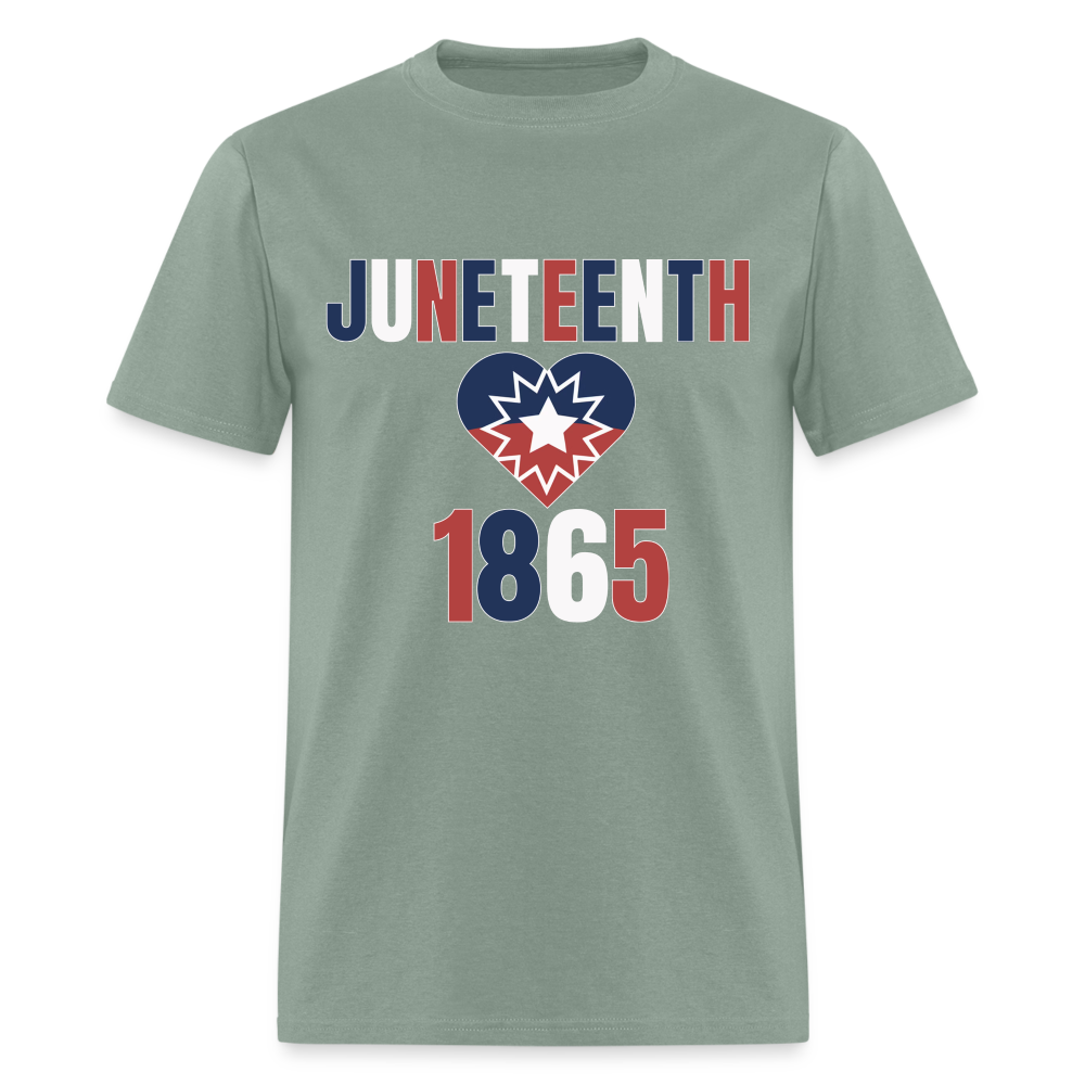 Juneteenth 1865 Flag Unisex Classic T-Shirt - sage