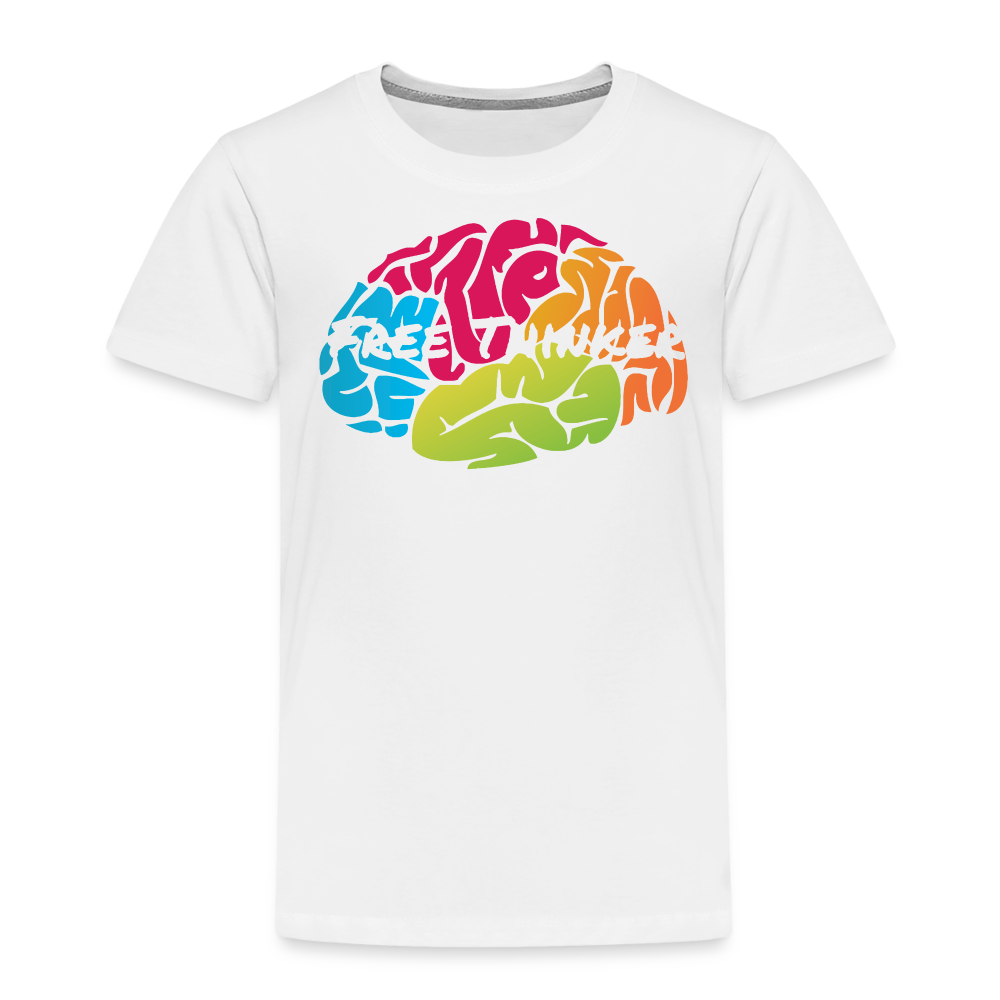 Free Thinker Toddler Premium T-Shirt - white