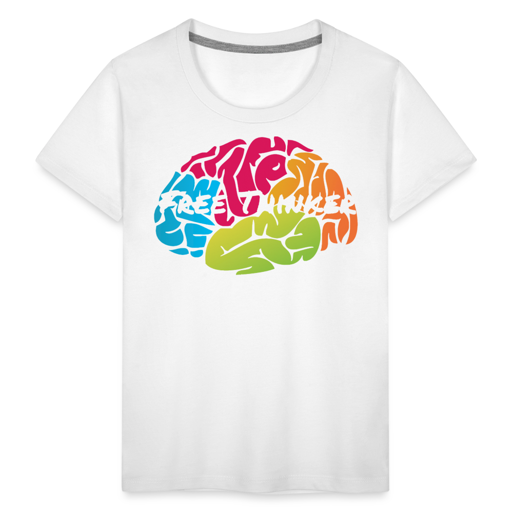 Free Thinker Toddler Premium T-Shirt - white